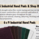 Flyer announcing ACS Industrial Hand Pads